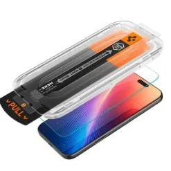SZKŁO HARTOWANE SPIGEN IPHONE 16 PRO / 17 / 17 PRO GLAS.TR ”EZ FIT PRO” CLEAR