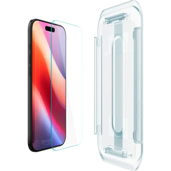SZKŁO HARTOWANE SPIGEN IPHONE 17 AIR GLAS.TR ”EZ FIT” 2-PACK CLEAR