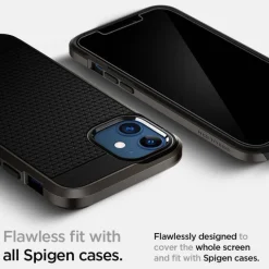 Szkło Hartowane SPIGEN iPhone 12 Mini Glas.Tr ”Ez Fit” 2-pack