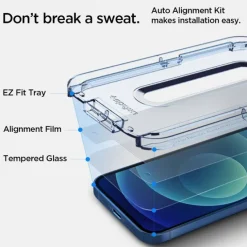 Szkło Hartowane SPIGEN iPhone 12 Mini Glas.Tr ”Ez Fit” 2-pack