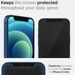 Szkło Hartowane SPIGEN iPhone 12 Mini Glas.Tr ”Ez Fit” 2-pack