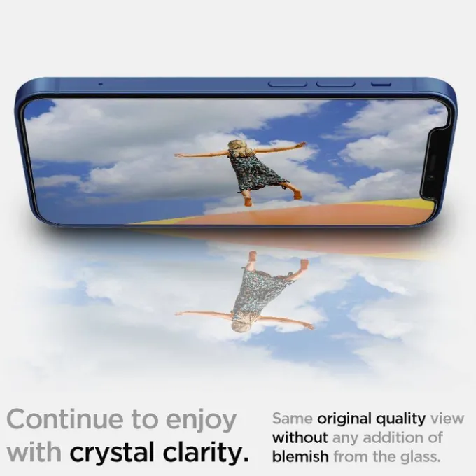 Szkło Hartowane SPIGEN iPhone 12 Mini Glas.Tr ”Ez Fit” 2-pack