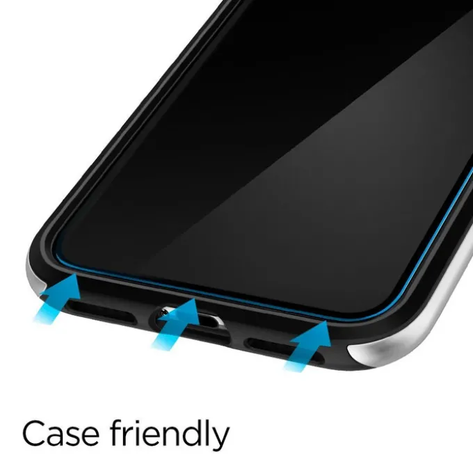 Szkło Hartowane SPIGEN iPhone 11 Pro X / Xs Glass Fc 2-pack Black