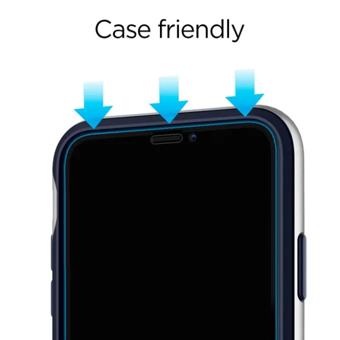 Szkło Hartowane SPIGEN iPhone 11 Pro X / Xs Glass Fc 2-pack Black