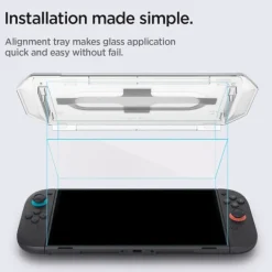 SZKŁO HARTOWANE SPIGEN NINTENDO SWITCH 2 GLAS.TR ”EZ FIT” 2-PACK CLEAR