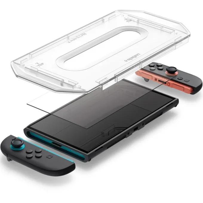 SZKŁO HARTOWANE SPIGEN NINTENDO SWITCH 2 GLAS.TR ”EZ FIT” 2-PACK CLEAR