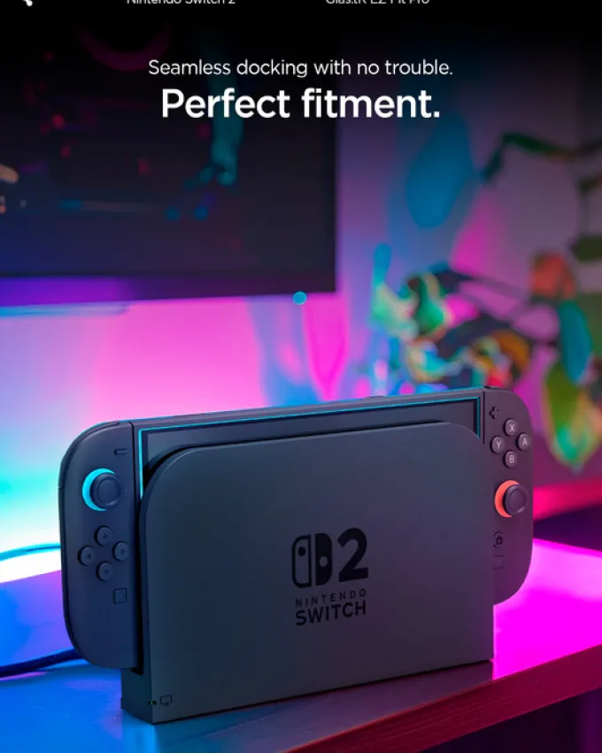 SZKŁO HARTOWANE SPIGEN NINTENDO SWITCH 2 GLAS TR EZ FIT PRO 2-PACK