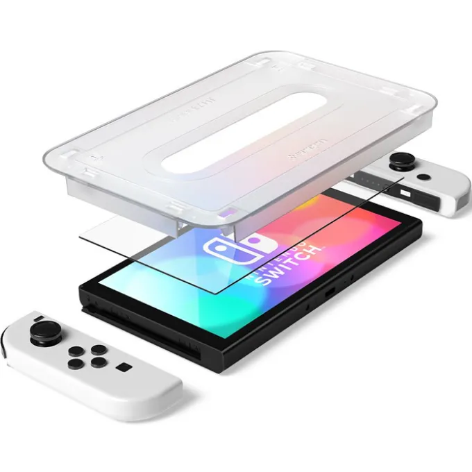 Szkło Hartowane SPIGEN Nintendo Switch Oled Glas.Tr ”ez Fit” 2-Pack