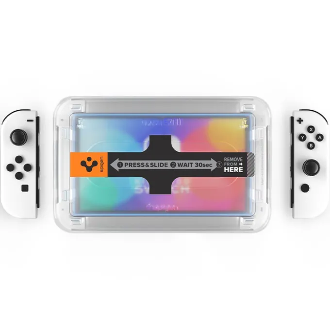 Szkło Hartowane SPIGEN Nintendo Switch Oled Glas.Tr ”ez Fit” 2-Pack