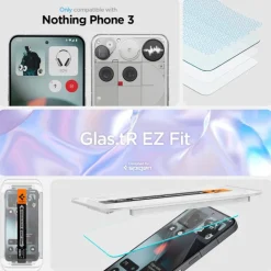 SZKŁO HARTOWANE SPIGEN NOTHING PHONE 3 GLAS.TR ”EZ FIT” 2-PACK CLEAR