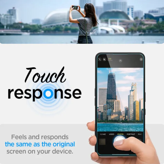 SZKŁO HARTOWANE SPIGEN NOTHING PHONE 3A / 3A PRO GLAS.TR ”EZ FIT” CLEAR
