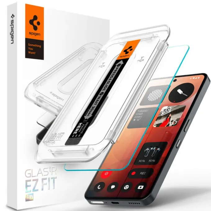 SZKŁO HARTOWANE SPIGEN NOTHING PHONE 3A / 3A PRO GLAS.TR ”EZ FIT” CLEAR