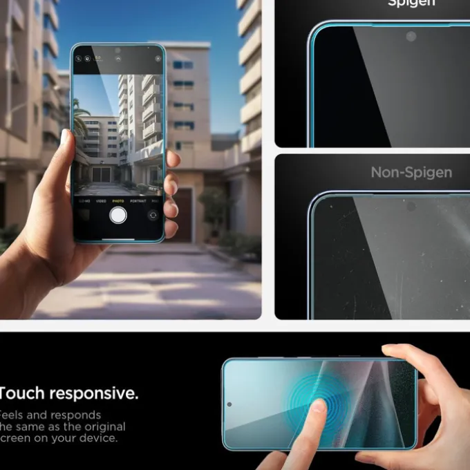 SZKŁO HARTOWANE SPIGEN SAMSUNG GALAXY S25 EDGE GLAS.TR ”EZ FIT PRO” CLEAR