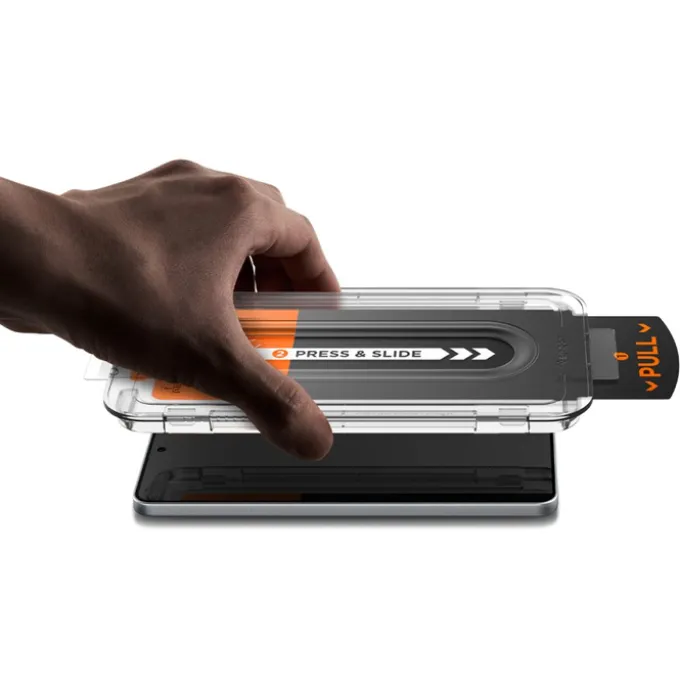 SZKŁO HARTOWANE SPIGEN SAMSUNG GALAXY S25 EDGE GLAS.TR ”EZ FIT PRO” CLEAR