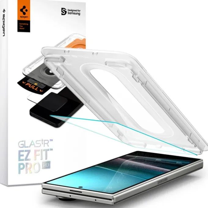 SZKŁO HARTOWANE SPIGEN SAMSUNG GALAXY Z FOLD 7 GLAS.TR ”EZ FIT PRO” HD CLEAR