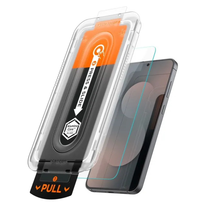SZKŁO HARTOWANE SPIGEN SAMSUNG GALAXY S25 FE GLAS.TR ”EZ FIT PRO” 2-PACK CLEAR