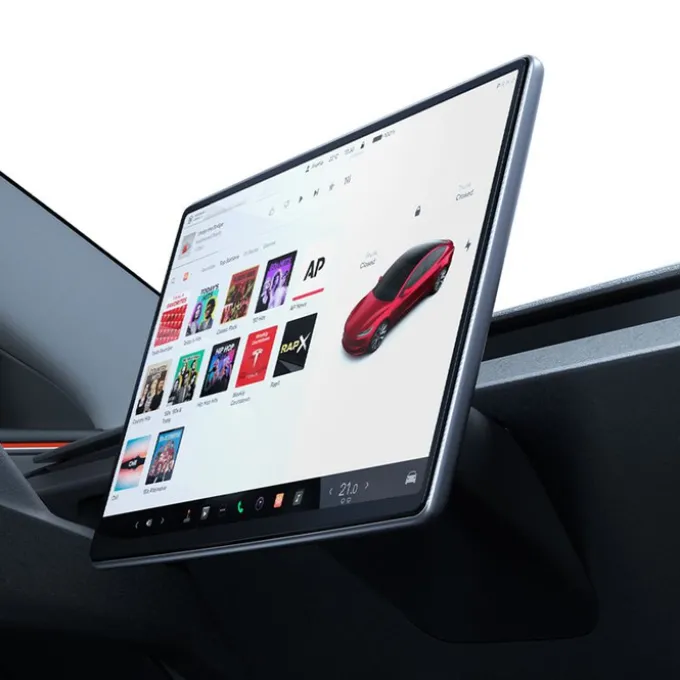 SZKŁO HARTOWANE SPIGEN TESLA MODEL Y 2025/2026 MODEL 3 2024/2025/2026 EZ FIT CLEAR TRANSPARENT 15.4" 1PAK