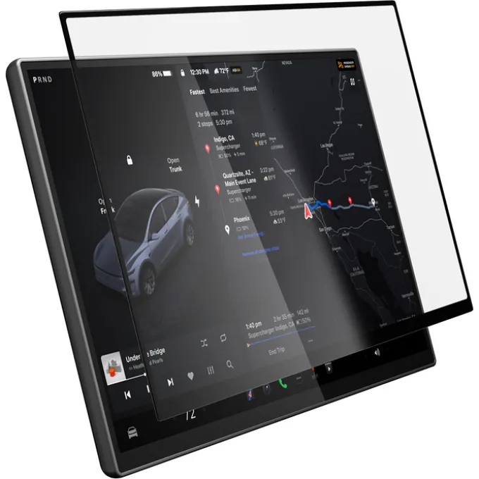SZKŁO HARTOWANE TESLA MODEL Y L 2026 EZ FIT ANTI GLARE MATTE FC CZARNE