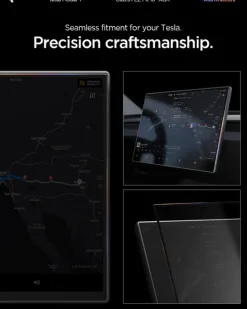 SZKŁO HARTOWANE TESLA MODEL Y L 2026 EZ FIT ANTI GLARE MATTE FC CZARNE