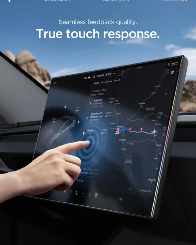 SZKŁO HARTOWANE TESLA MODEL Y L 2026 EZ FIT ANTI GLARE MATTE FC CZARNE