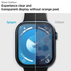 SZKŁO HYBRYDOWE SPIGEN ELITE SHIELD ”EZ FIT” 2-PACK APPLE WATCH 10 (42 MM) CLEAR