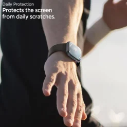 SZKŁO HYBRYDOWE SPIGEN ELITE SHIELD ”EZ FIT” 2-PACK APPLE WATCH 10 (46 MM) CLEAR