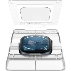 SZKŁO HYBRYDOWE SPIGEN ELITE SHIELD ”EZ FIT” 2-PACK APPLE WATCH 10 (46 MM) CLEAR
