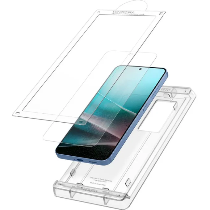 SZKŁO HYBRYDOWE SPIGEN SAMSUNG GALAXY S25 ELITE SHIELD ”EZ FIT” HD CLEAR