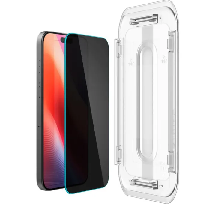 SZKŁO PRYWATYZUJĄCE SPIGEN GLAS.TR ”EZ FIT” 2-PACK IPHONE 16 PRO, 17, 17 Pro PRIVACY