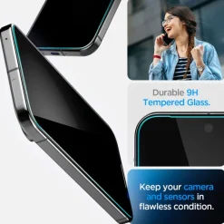 SZKŁO PRYWATYZUJĄCE SPIGEN GOOGLE PIXEL 9 / 9 PRO / 10 / 10 PRO GLAS.TR ”EZ FIT” 2-PACK PRIVACY