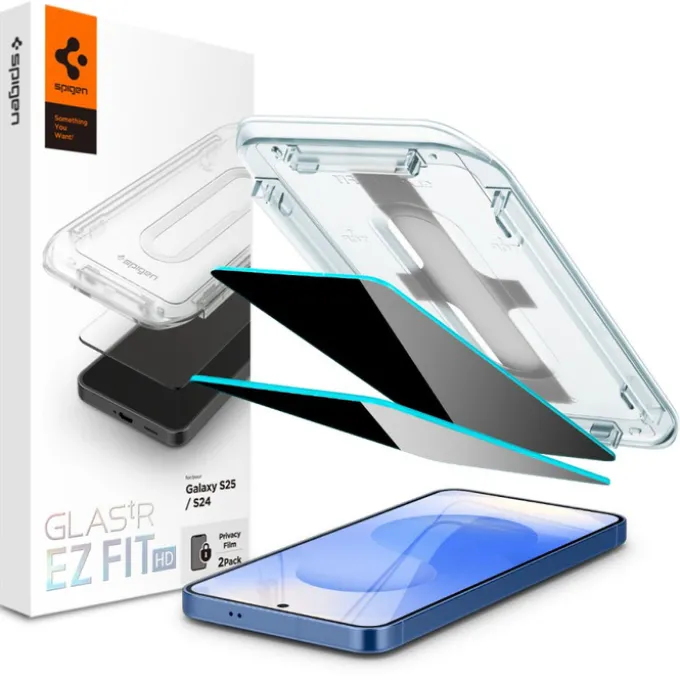 SZKŁO PRYWATYZUJĄCE SPIGEN SAMSUNG GALAXY S24 / S25 GLAS.TR ”EZ FIT” HD 2-PACK PRIVACY