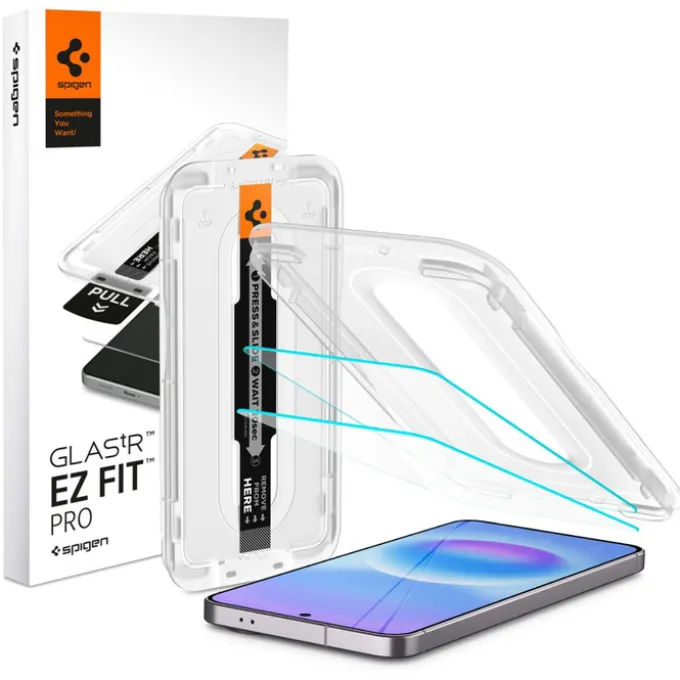 SZKŁO SPIGEN SAMSUNG GALAXY A57 5G GLAS.TR "EZ FIT PRO" 2-PACK CLEAR
