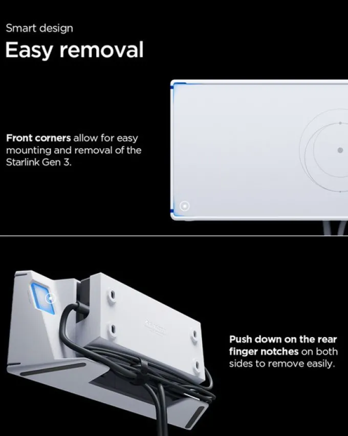 UCHWYT ŚCIENNY SPIGEN STARLINK 3RD GEN DO ROUTERA BIAŁY