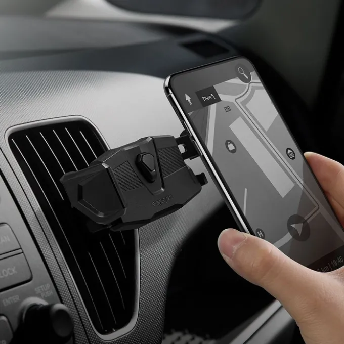 Uchwyt Do Kratki SPIGEN Click.r Vent Car Mount Black