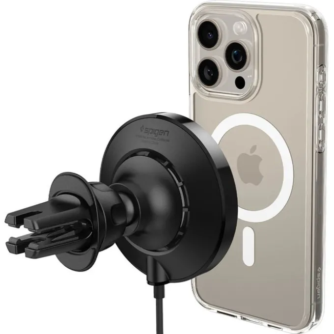 UCHWYT DO KRATKI SPIGEN ONETAP PRO 3 CRYOMAX MAGSAFE 20W CZARNY
