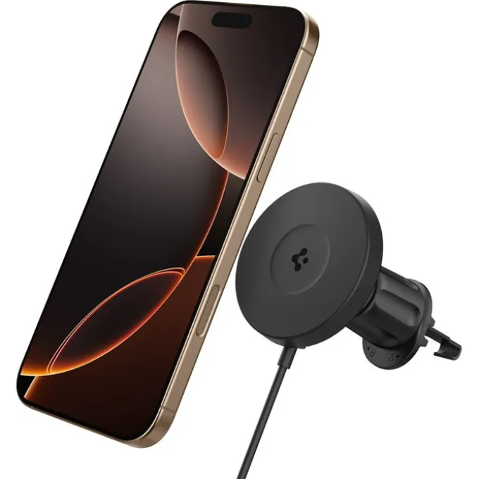 UCHWYT DO KRATKI Z ŁADOWANIEM INDUKCYJNYM SPIGEN ONETAP PRO 4 MAGSAFE CZARNY