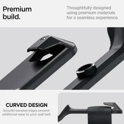 UCHWYT DO PASÓW BEZPIECZEŃSTWA SPIGEN TESLA MODEL Y BACKSEAT SEATBELT HOLDER BLACK