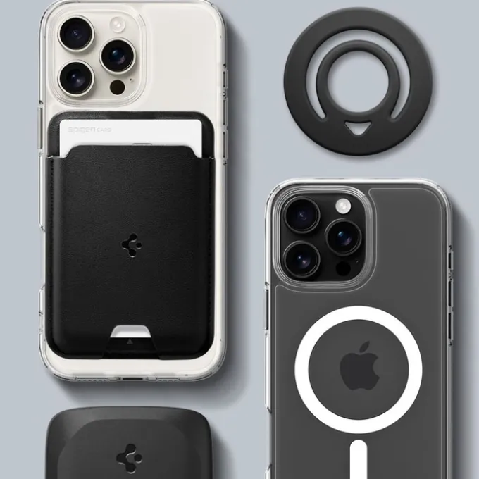UCHWYT NA PALEC SPIGEN DUAL POP MAG MAGSAFE PHONE RING CZARNY