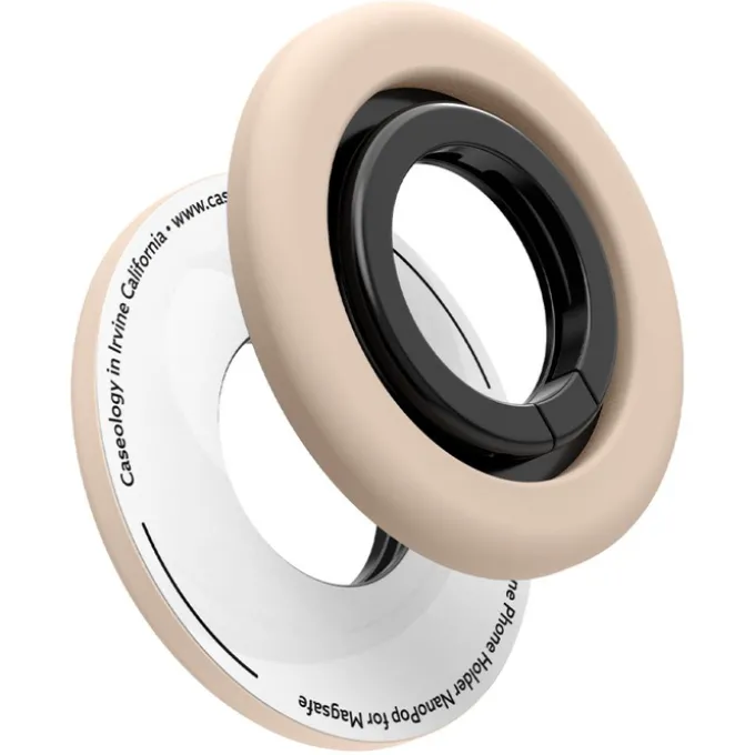 UCHWYT NA PALEC SPIGEN NANO POP MAGSAFE PHONE RING COCONUT BEIGE