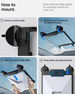 UCHWYT SAMOCHODOWY SPIGEN STARLINK MINI WINDOW CAR MOUNT STL100 BLACK