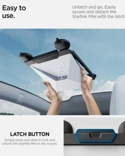 UCHWYT SAMOCHODOWY SPIGEN STARLINK MINI WINDOW CAR MOUNT STL100 BLACK
