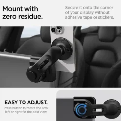 UCHWYT SAMOCHODOWY SPIGEN TESLA TAPLOCK MAGSAFE CAR MOUNT HOLDER BLACK SCREEN