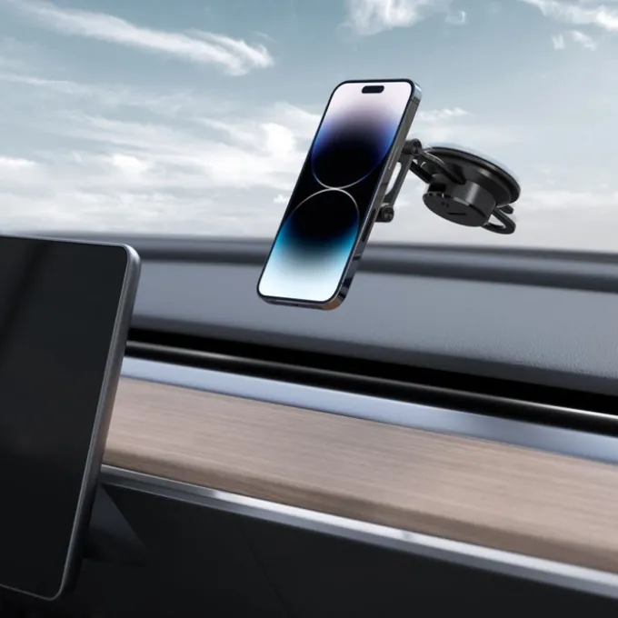 Uchwyt Spigen Its35-3 Onetap Magnetic Magsafe Windshield & Dashboard Car Mount Black