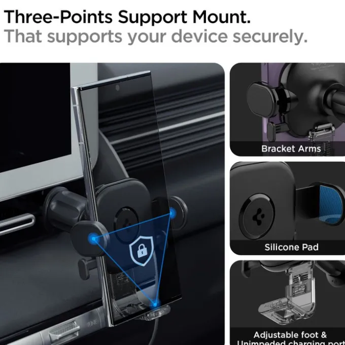 Uchwyt Spigen Uts12 Onetap Universal Vent Car Mount Black