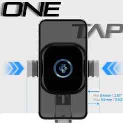 Uchwyt Spigen Uts35w Onetap Universal Windshield & Dashboard Car Mount Wireless Charger Black
