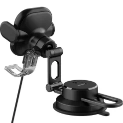 Uchwyt Spigen Uts35w Onetap Universal Windshield & Dashboard Car Mount Wireless Charger Black