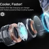 UCHWYT Z ŁADOWARKĄ BEZPRZEWODOWĄ SPIGEN ESSENTIAL EV25MFAQ Qi2.2 PELTIER MAGSAFE DO KRATKI NAWIEWU CZARNA
